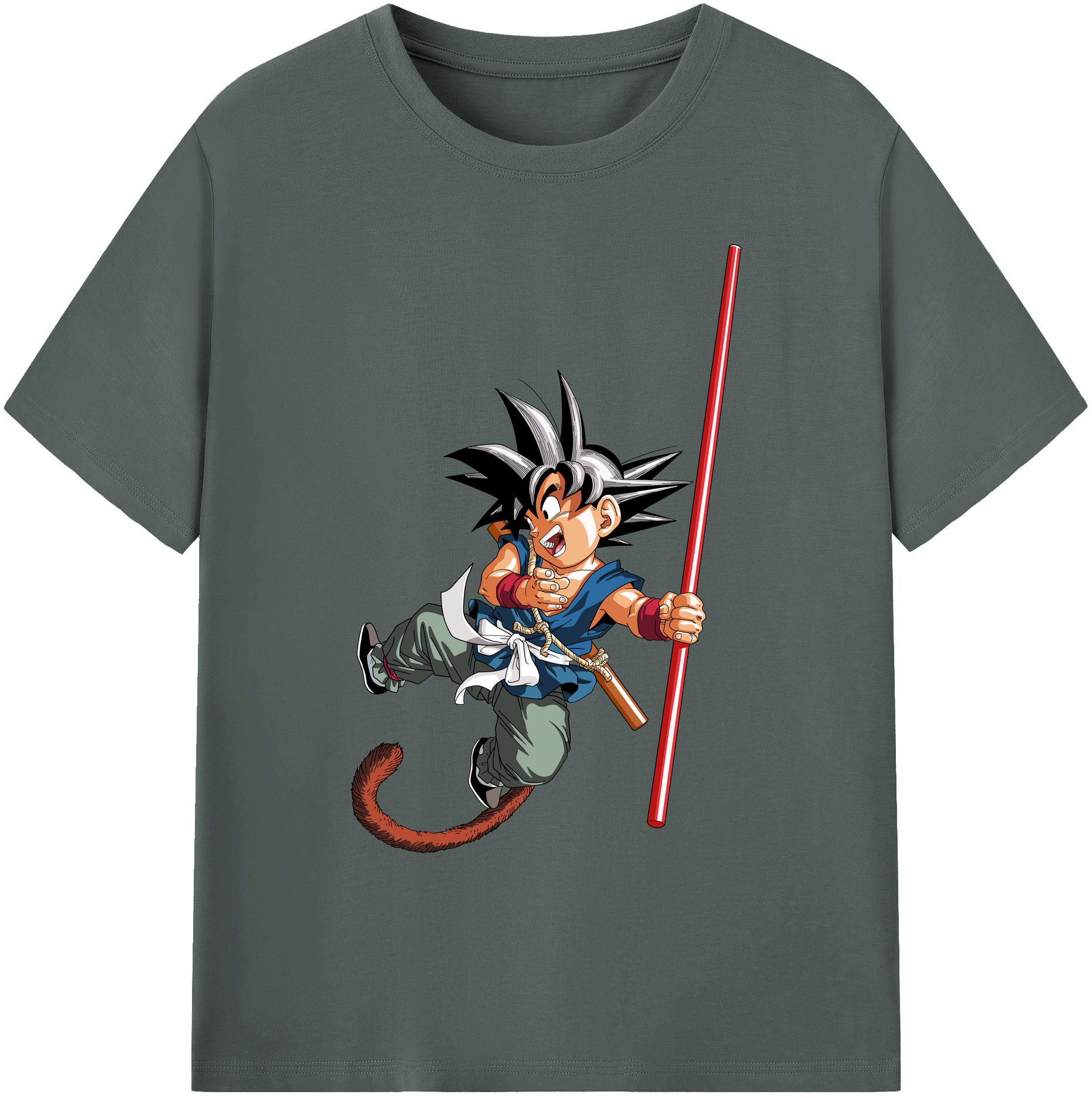 （画像用） ドラゴンボール 孫悟空（そん ごくう）Son Goku カカロット DRAGON BALL Kakarotto 綿100％ メンズ半袖Tシャツ｜肌触りやわらか＆通気性